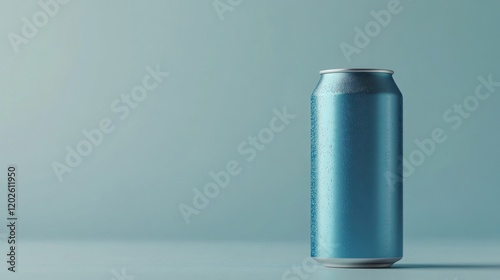 Wallpaper Mural Cold blue can studio shot, condensation, minimal background, beverage mockup Torontodigital.ca