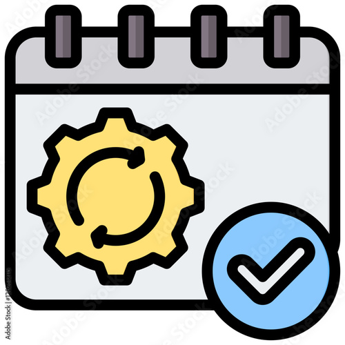 Renewal Outline Color Icon