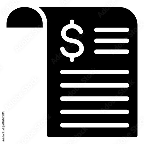Billing Glyph Icon