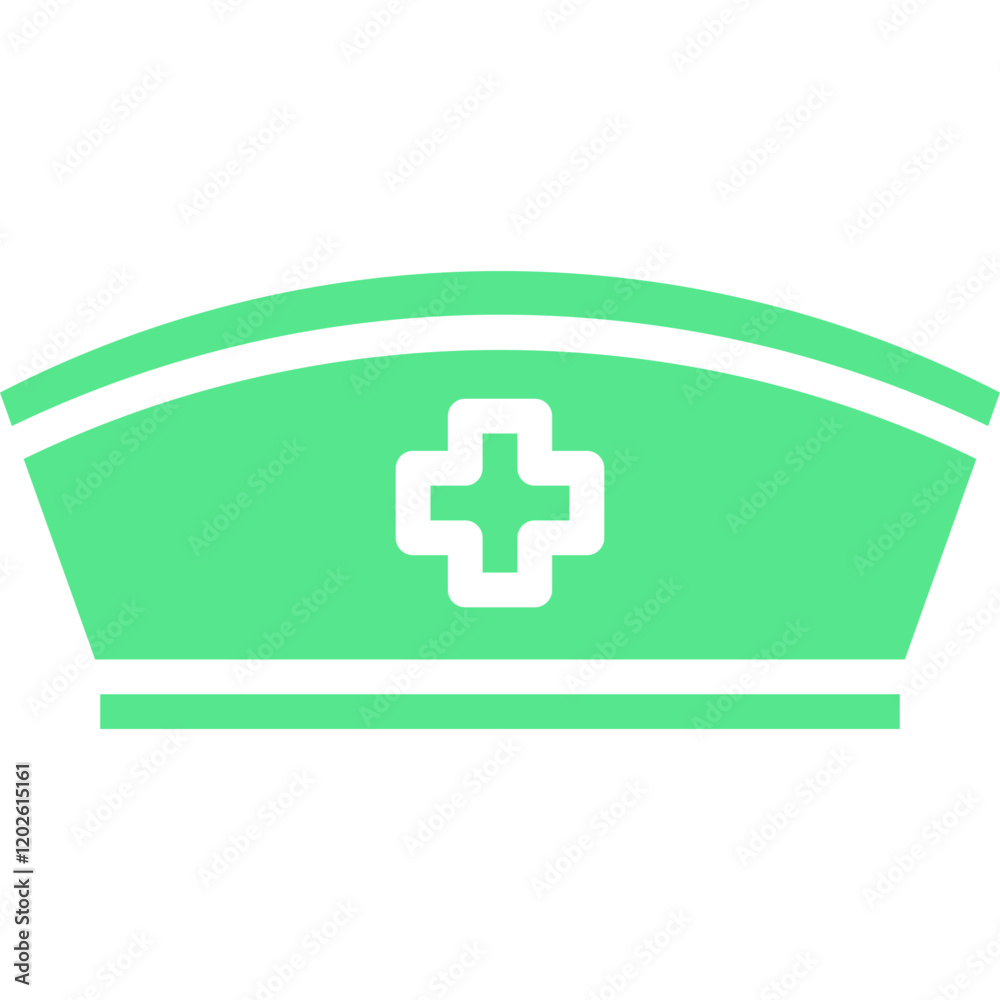 Fototapeta premium Nurse Cap icon single vector illustration
