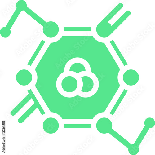 Molecules icon single vector illustration