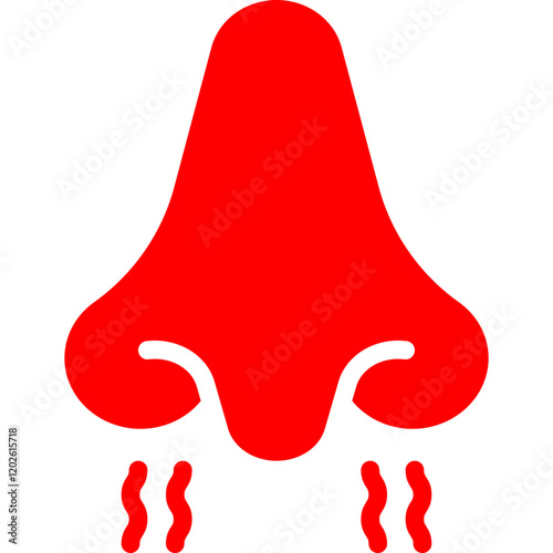 Nose icon single vector illustration