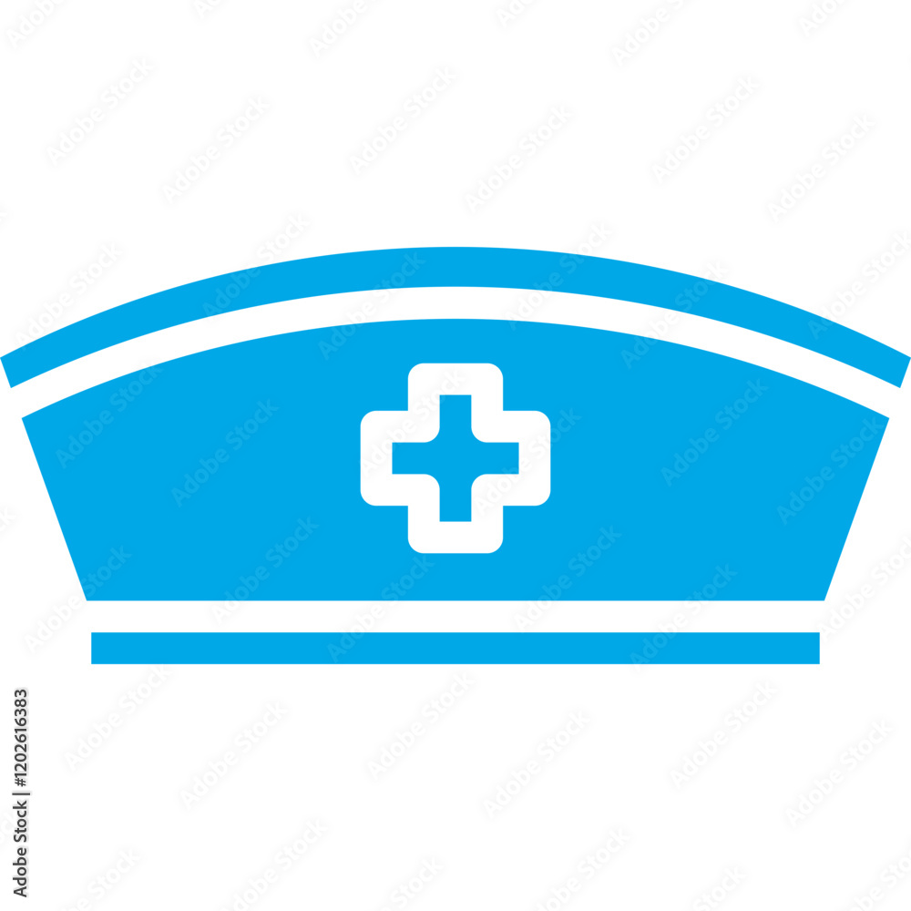 Nurse Cap icon single vector illustration Nurse Cap icon single vector illustration