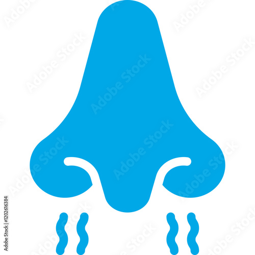 Nose icon single vector illustration