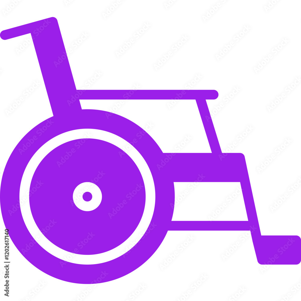 Wheelchair icon single vector illustration Wheelchair icon single vector illustration