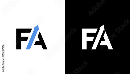 fa latter vector logo abstrack vector icon template element