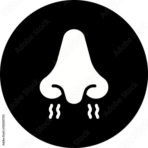 Nose icon single vector illustration