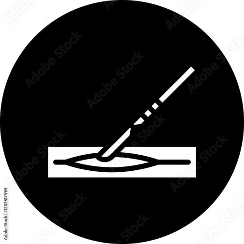 Surgerical Cut icon single vector illustration