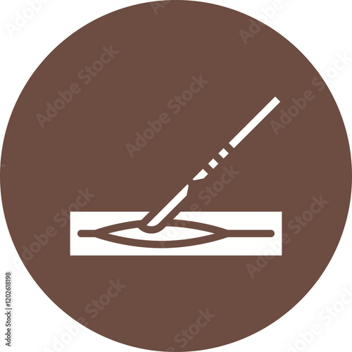 Surgerical Cut icon single vector illustration