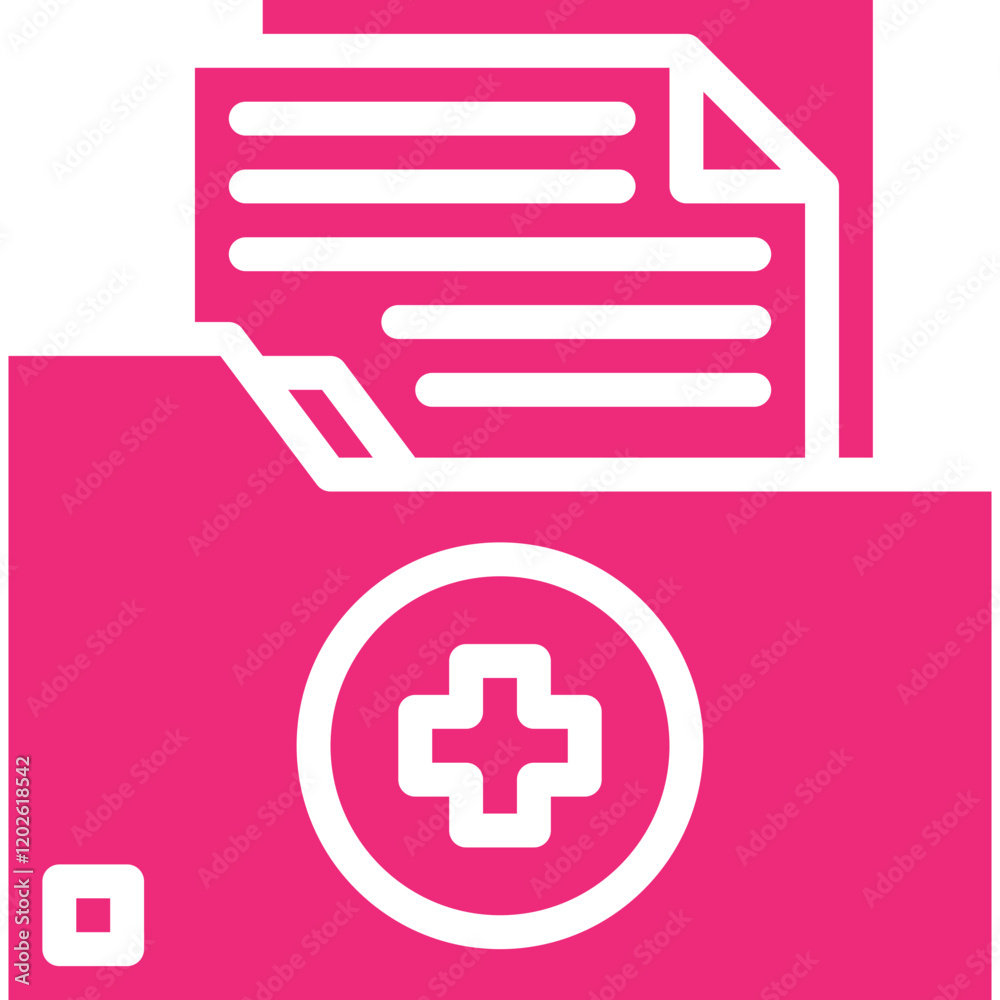 Medical Records icon single vector illustration Medical Records icon single vector illustration