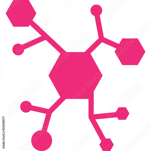 Molecular Structure icon single vector illustration