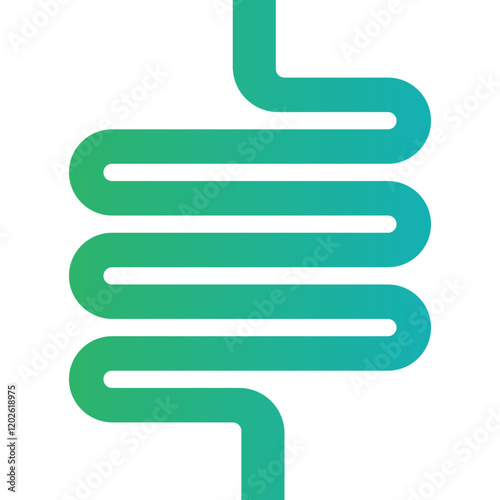 Intestines icon single vector illustration