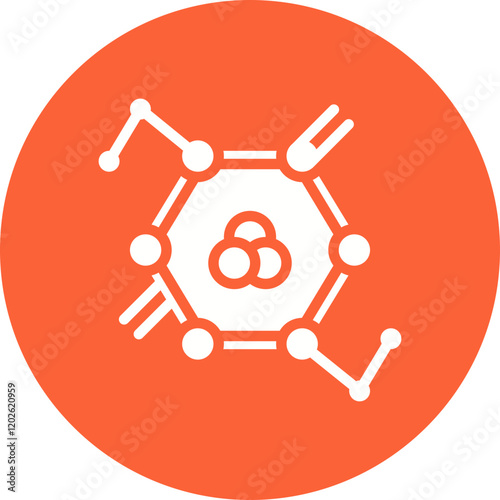 Molecules icon single vector illustration
