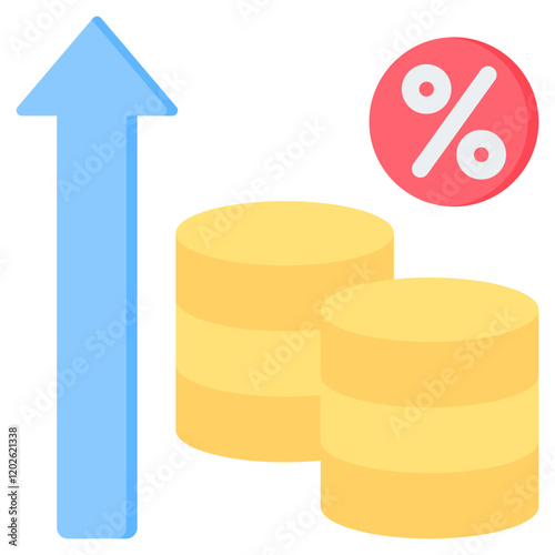 Inflation Flat Icon