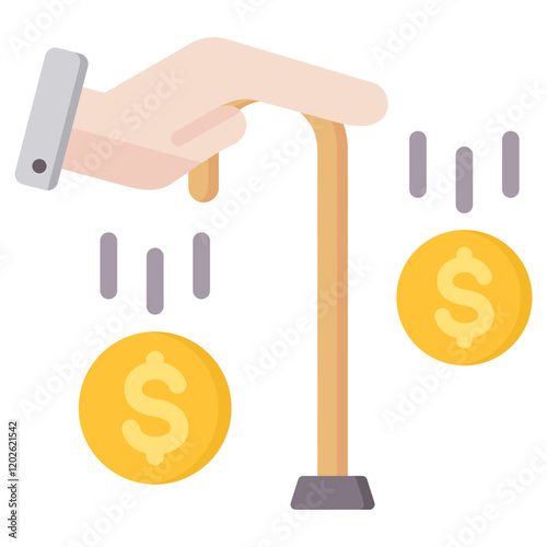 Pension Flat Icon