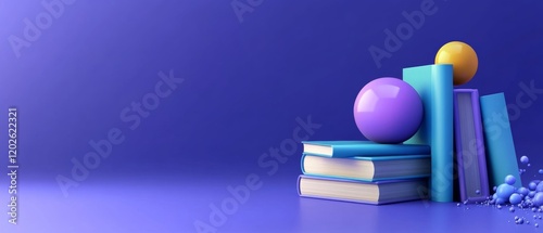 World Book Day frame background. World Book Day concept with copy space for text. World Book Day background