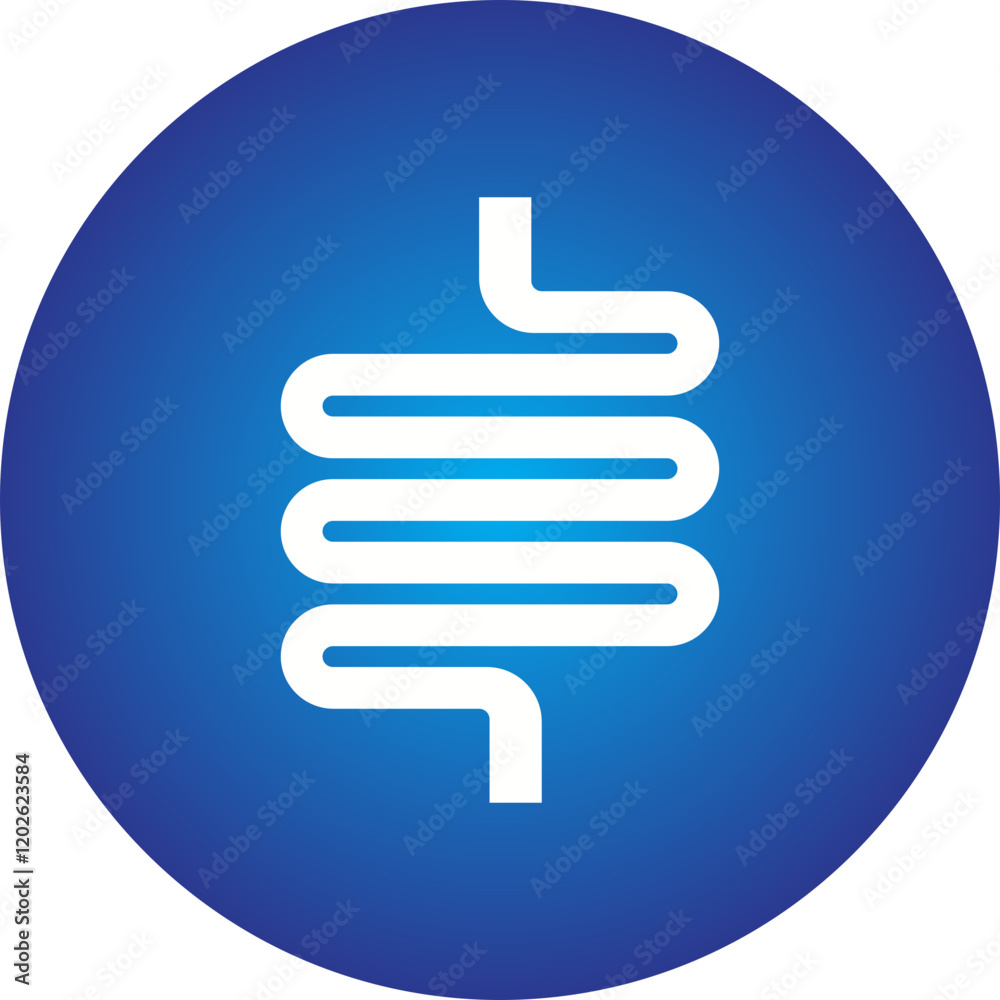 Intestines icon single vector illustration Intestines icon single vector illustration