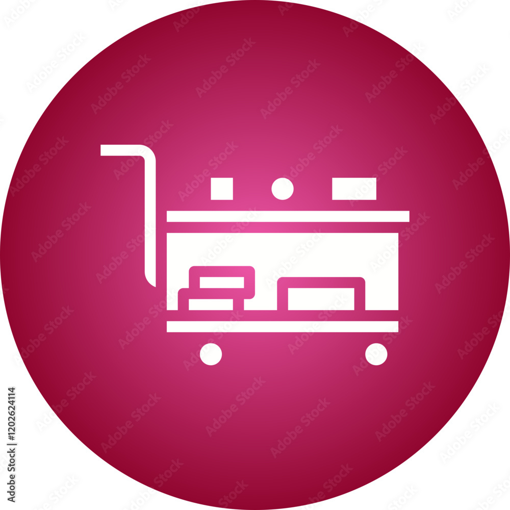 Medical Cart icon single vector illustration Medical Cart icon single vector illustration