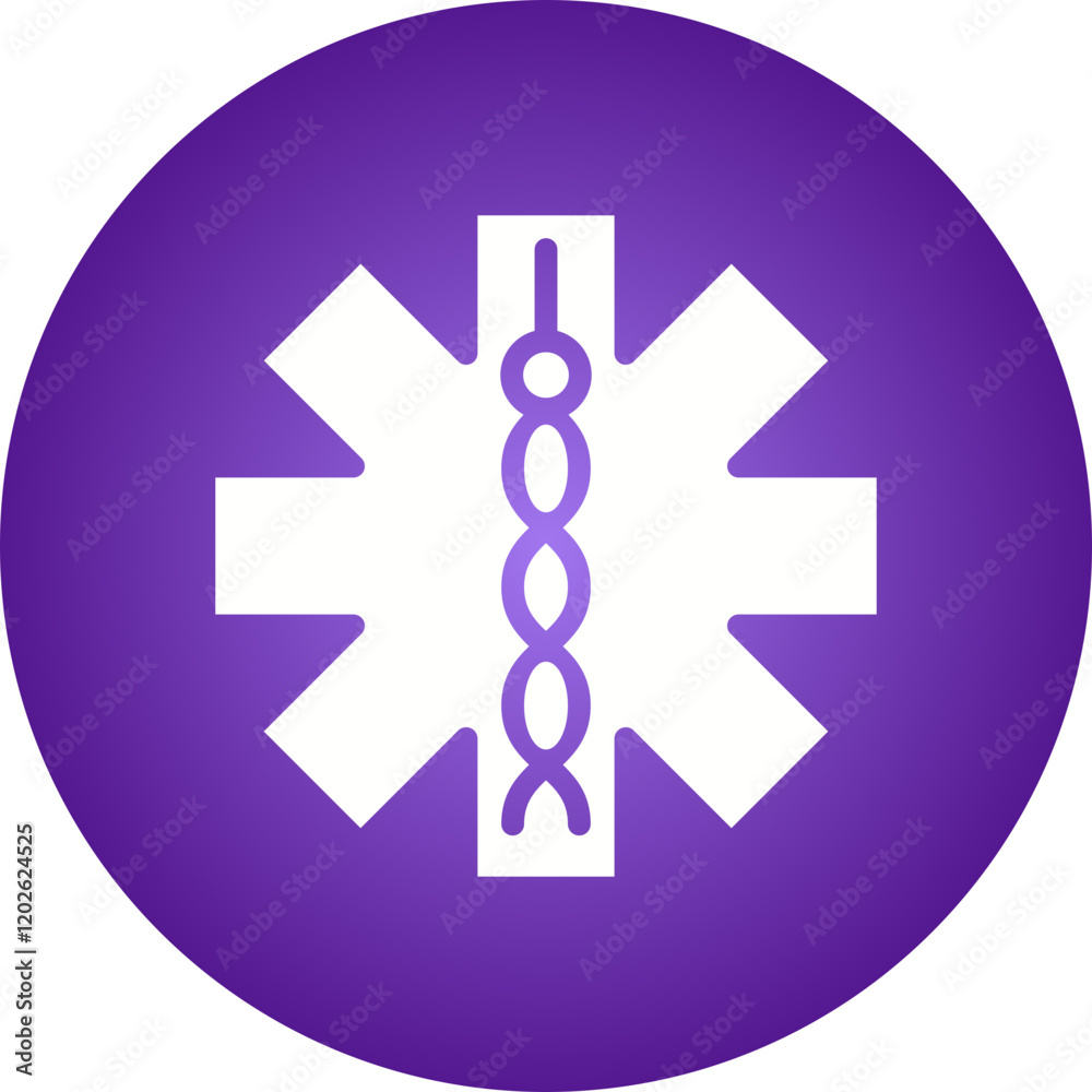 Fototapeta premium Medical Sign II icon single vector illustration