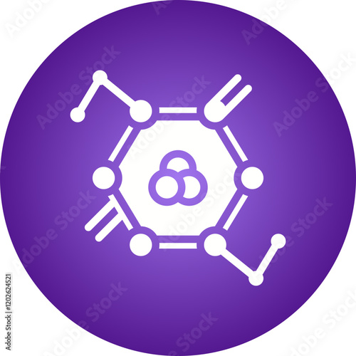 Molecules icon single vector illustration