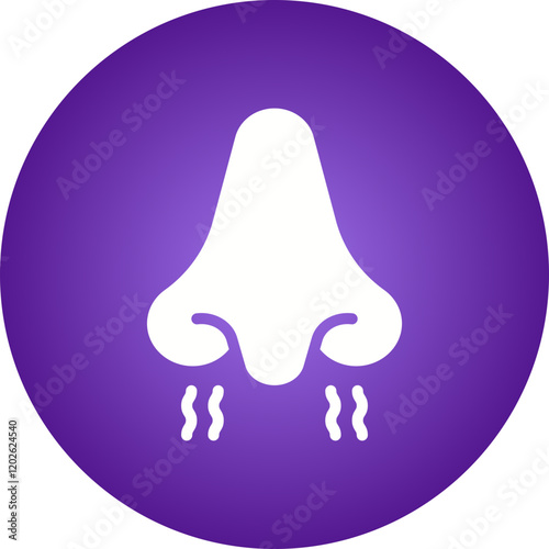 Nose icon single vector illustration
