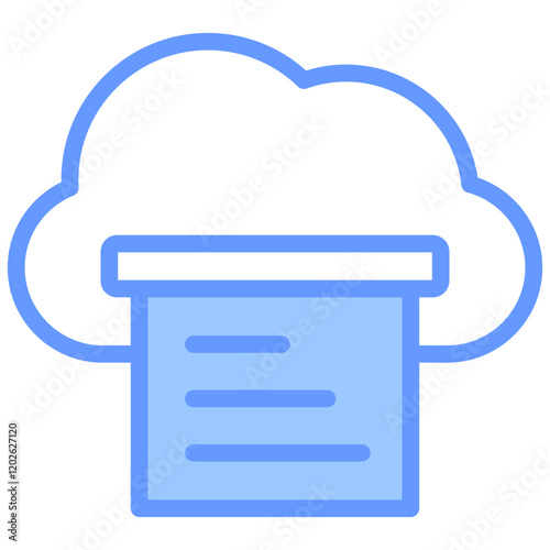 Containerization Blue Icon