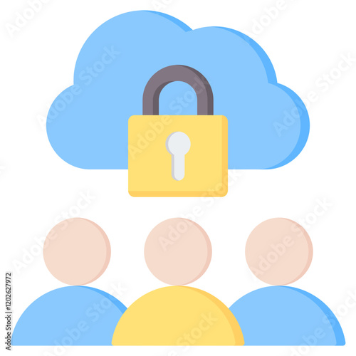 Public Cloud Flat Icon