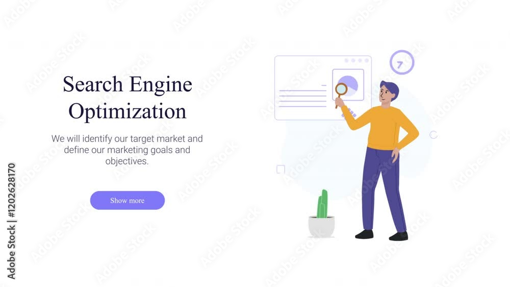 Search Engine Optimization (SEO) Animated Concept