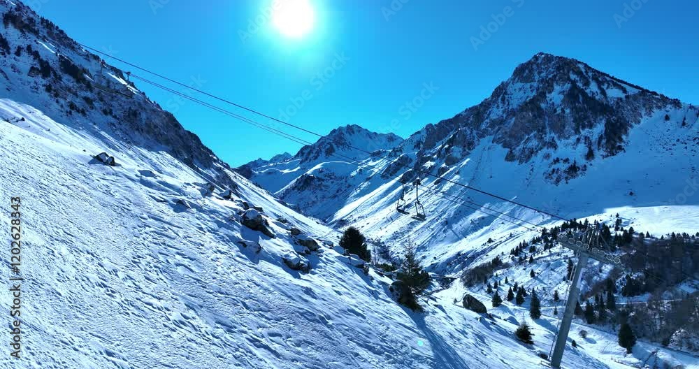 Télé sièges et soleil