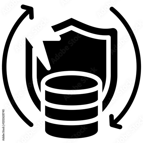 Disaster Recovery Glyph Icon