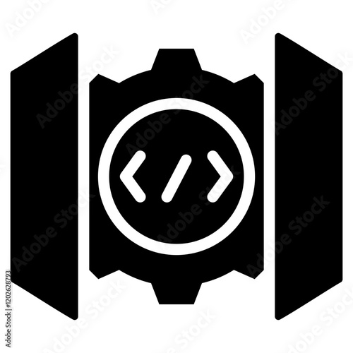 Api Gateway Glyph Icon