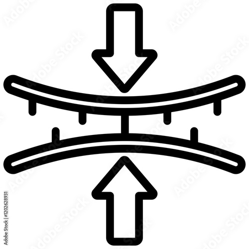 Elasticity Outline Icon