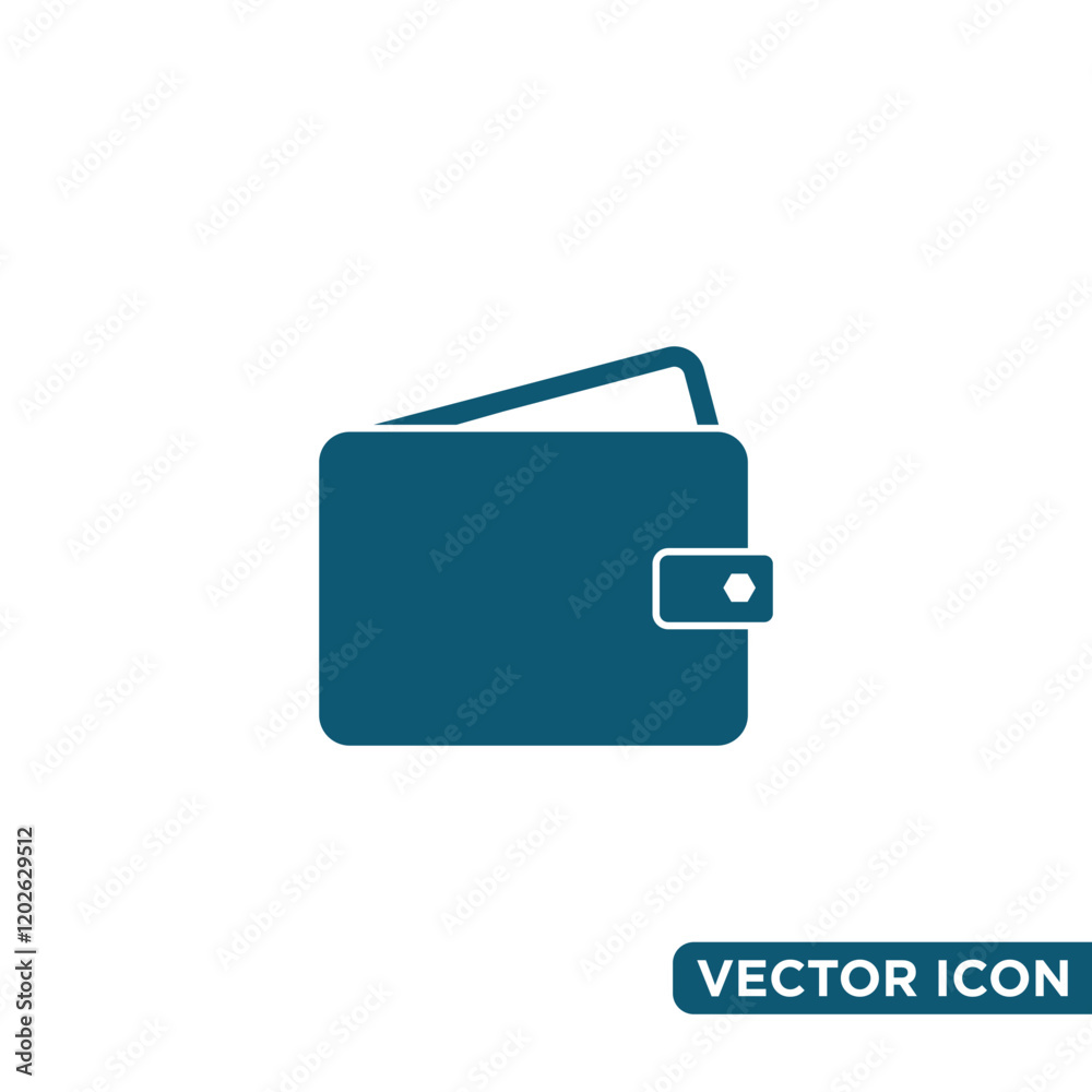 Obraz premium Minimalist Wallet Icon Design Template