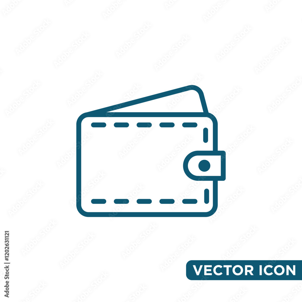 Minimalist Wallet Icon Design Template Minimalist Wallet Icon Design Template