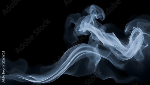 Abstract Smoke Design Elegant Gray Swirls Background art wave flow    