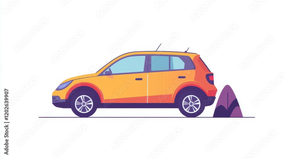 Ride-sharing services flat design side view modern urban commuting animation triadic color scheme Ride-sharing services flat design side view modern urban commuting animation triadic color scheme