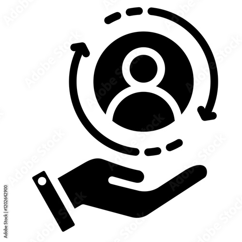 Retention Glyph Icon