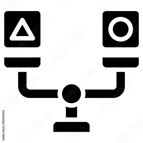 Ab Testing Glyph Icon