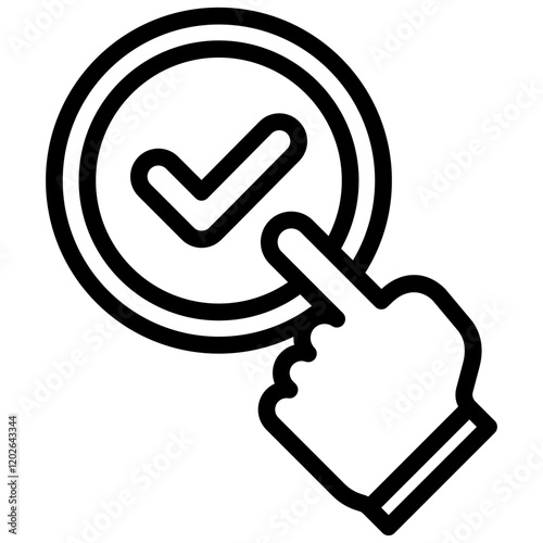 Touch Point Outline Icon