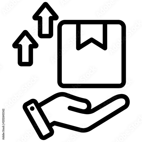 Up Selling Outline Icon