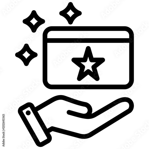 Loyalty Program Outline Icon