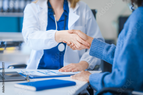 A young African American patient consults with a young Russian medical doctor about her immune system and vitamin intake. They discuss patient medical history,  vitamin and pill bottles on the desk.