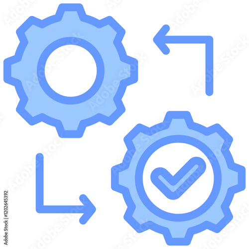 Change Management Blue Icon
