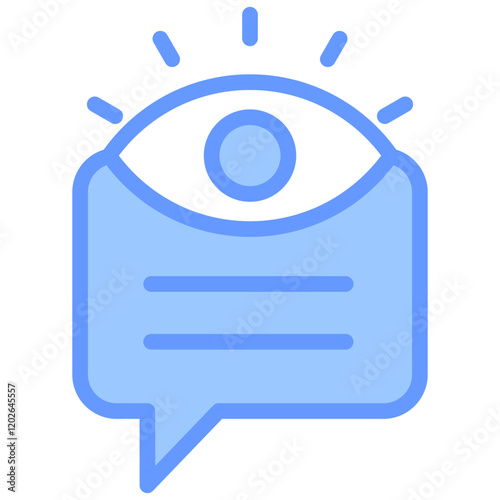 Vision Statement Blue Icon