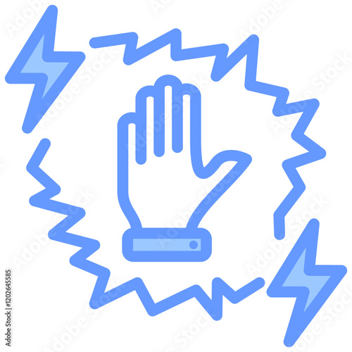 Conflict Avoidance Blue Icon