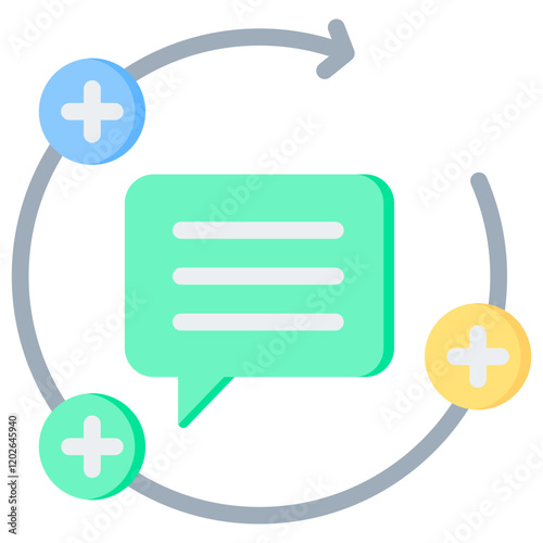 Feedback Loop Flat Icon