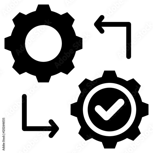 Change Management Glyph Icon