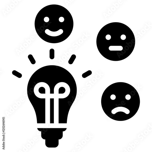 Emotional Intelligence Glyph Icon