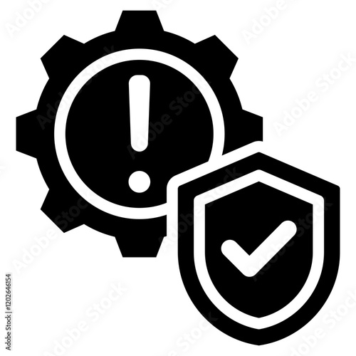 Risk Management Glyph Icon