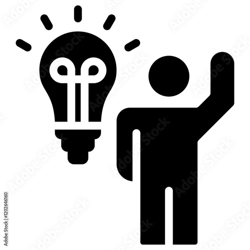 Motivation Glyph Icon